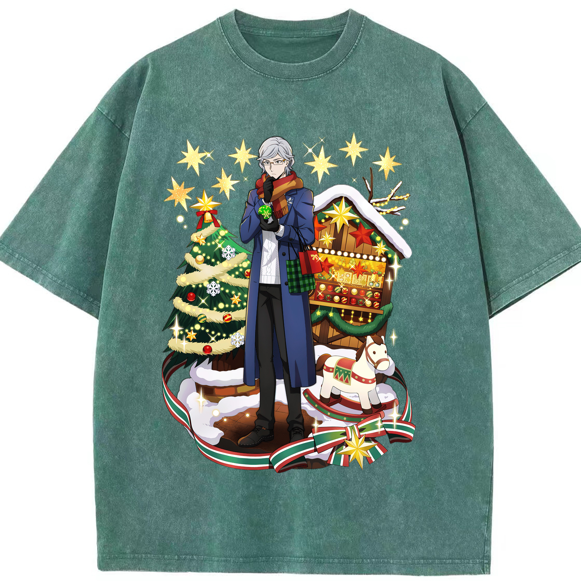 （画像用） 文豪ストレイドッグス Bungo Stray Dogs 綿100% ヴィンテージ風 半袖Tシャツ（フロントプリント）